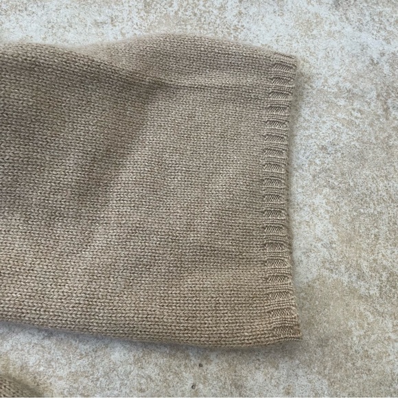 Talbots Beige Turtleneck Pure Cashmere Sweater Women's Size Large - Picture 6 of 6